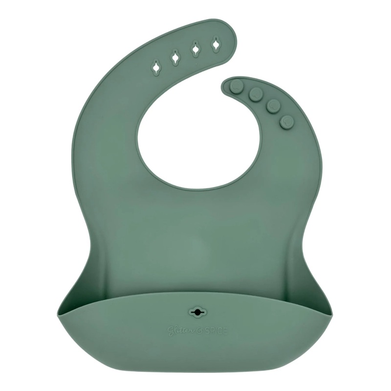 Glitter & Spice | Silicone Food Bib Marble