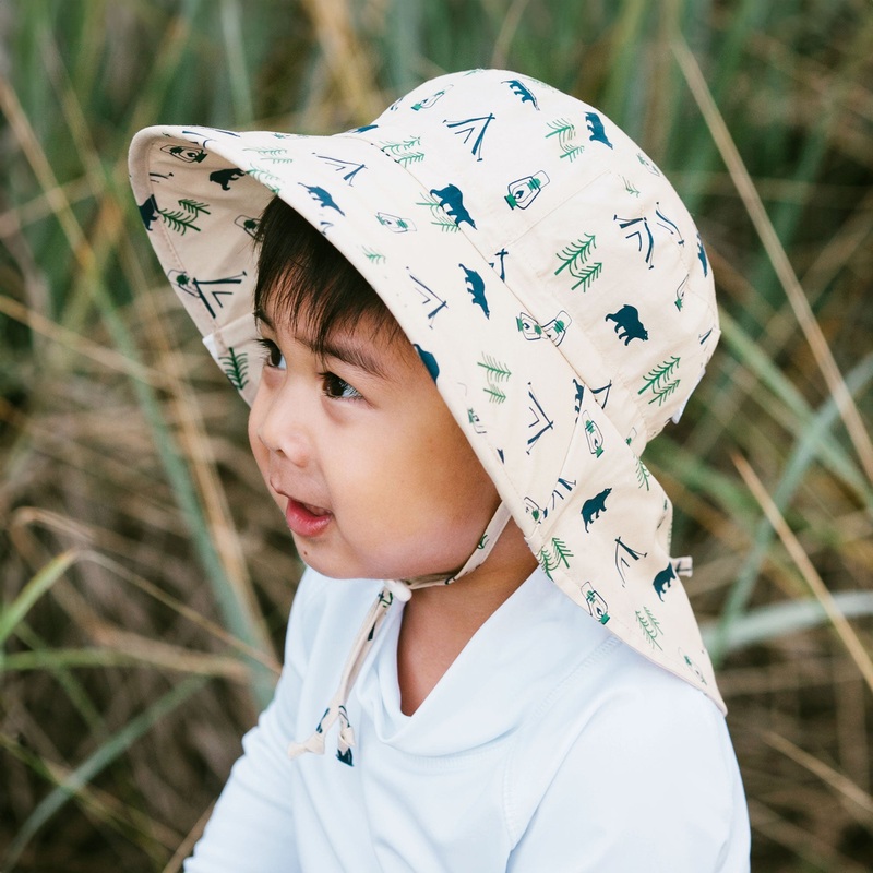 Jan & Jul | Cotton Adventure Hat 0-6m Dots