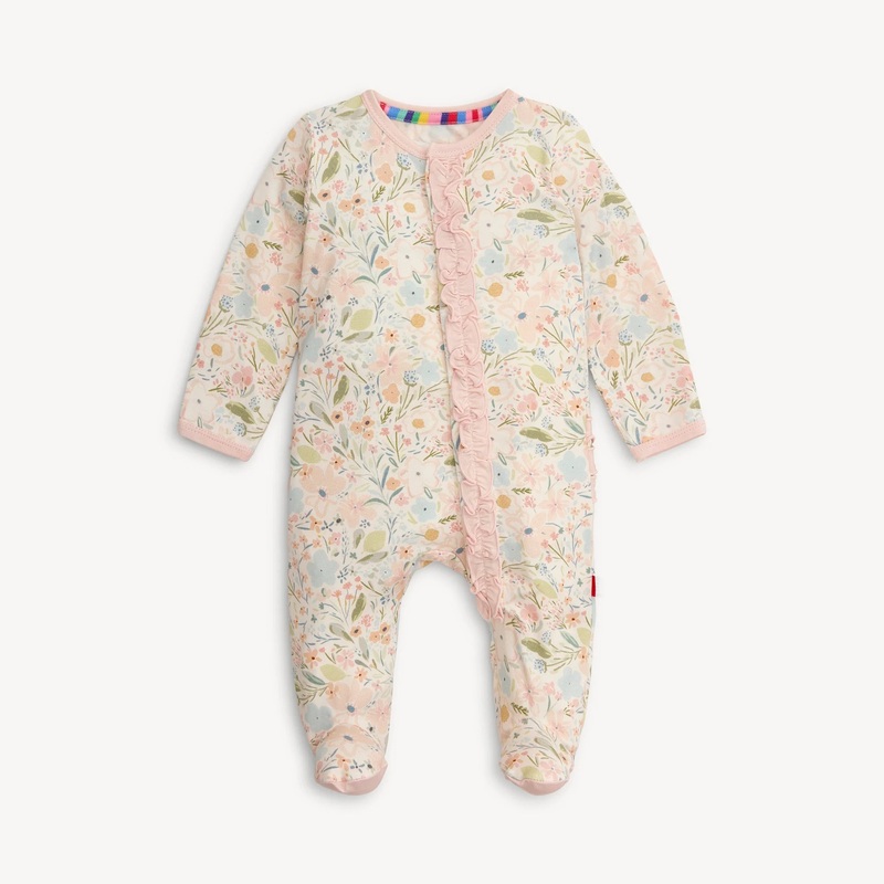 Magnetic Me | Magnetic Modal Footie with Ruffle 9-12m Emily