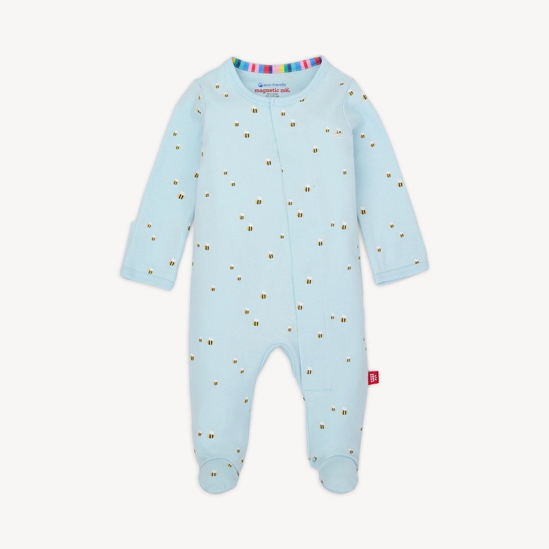 Magnetic Me | Magnetic Organic Cotton Footie NB Honey Hill