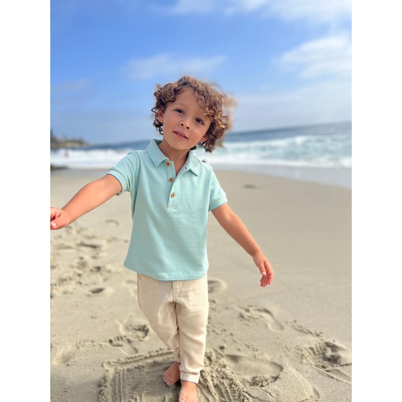 Me & Henry | Beige Antony Soft Cotton Pants 2-3y Beige