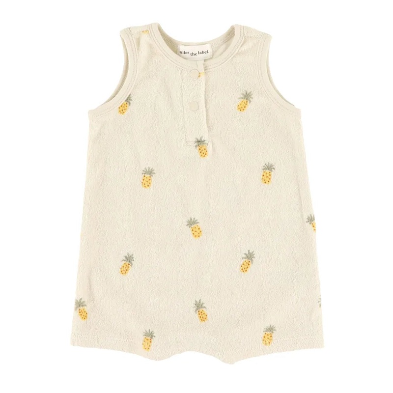 Miles the Label | Pineapple Sleeveless Coverall 3m Pineapple