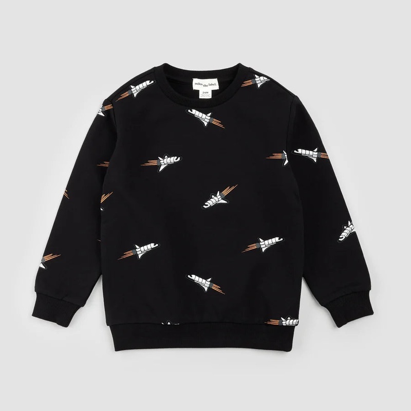 Miles the Label | Rocket Ship Sweatshirt 2 Rocket Ship