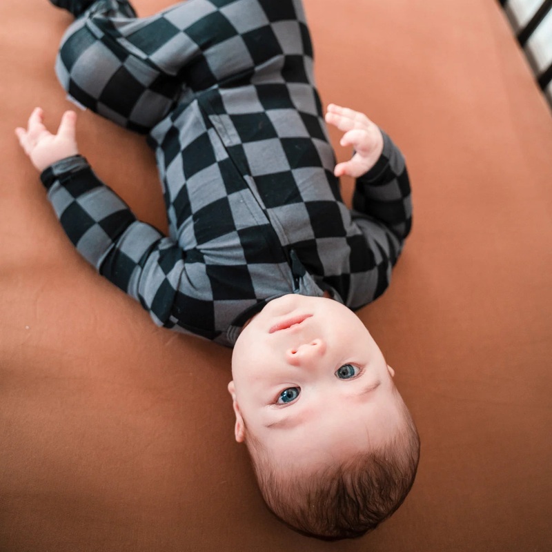 Pip + Phee | Bamboo Crib Sheet Cloud White