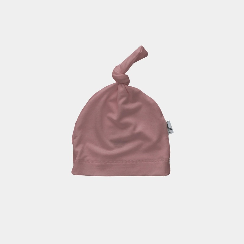 Pip + Phee | Bamboo Knot Hat 0-3m Petal Pink