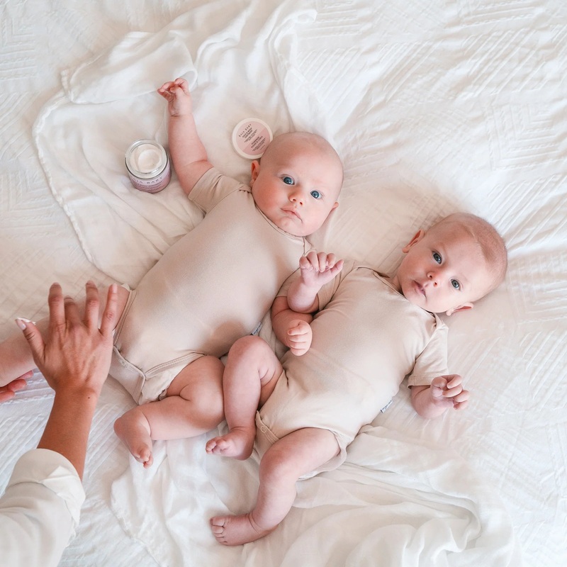 Pip + Phee | Short Sleeve Bodysuit NB Sand