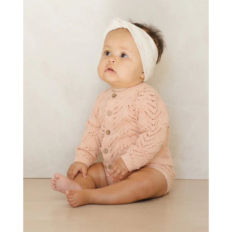 Quincy Mae | Knit Cardigan 0-3m Melon