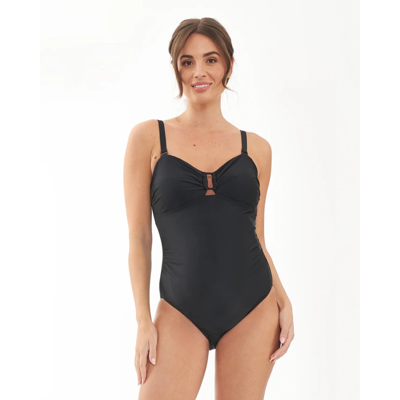 Ripe Maternity | Bandeau One Piece Swimsuit S Black