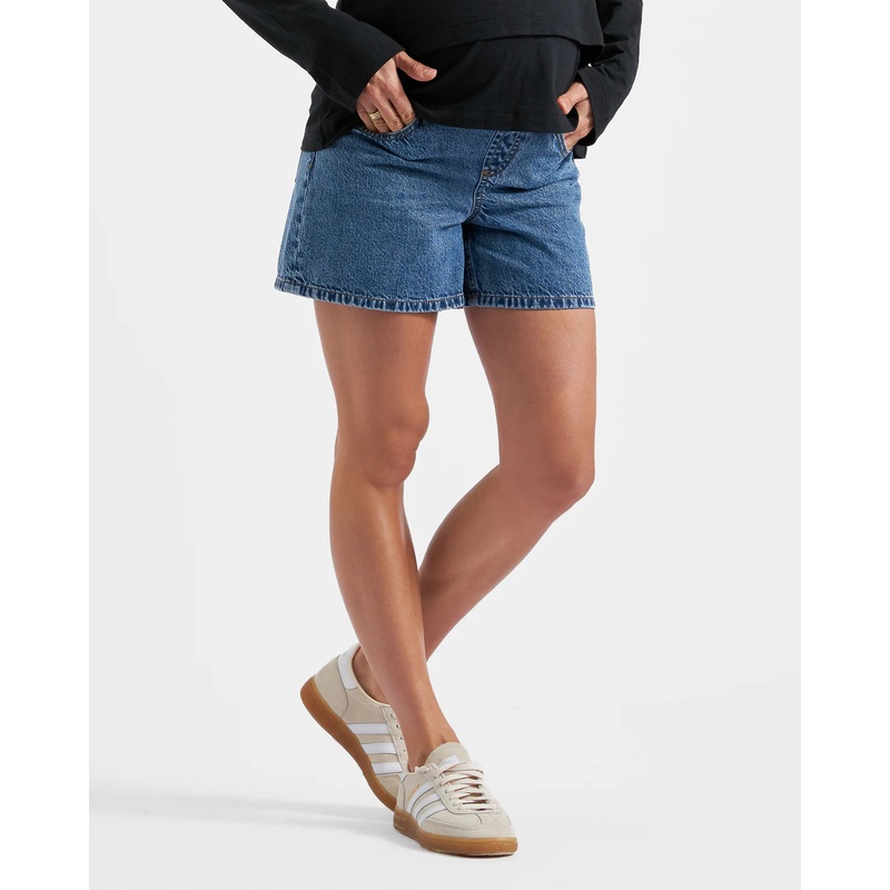 Ripe Maternity | Brooklyn Denim Short XS Mid Wash