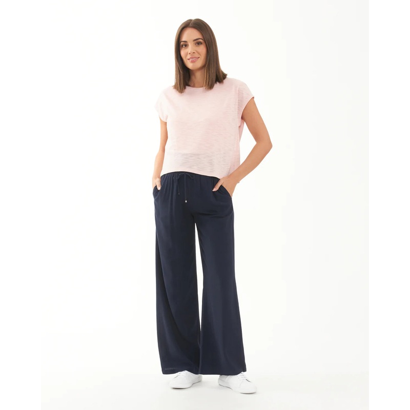 Ripe Maternity | Marlow Shirred Pant S Navy