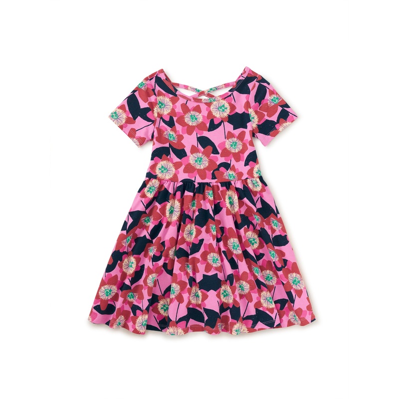 Tea Collection | Short Sleeve Ballet Dress 2 Passion Flower