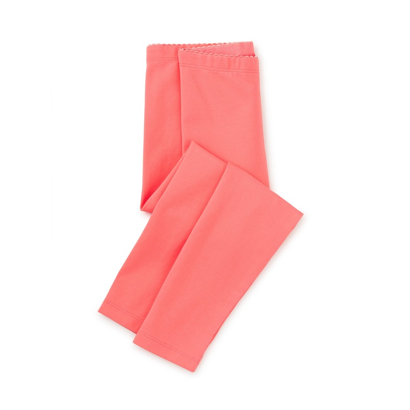 Tea Collection | Sunset Pink Solid Leggings 3-6m Sunset Pink