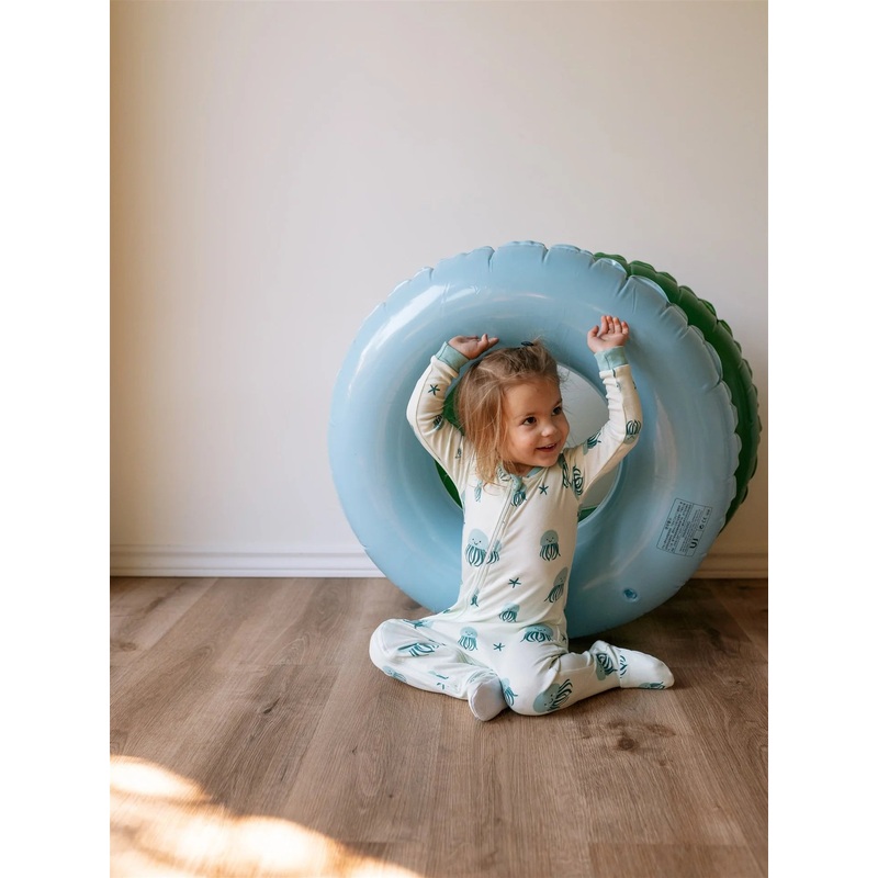 ZippyJamz | Organic Cotton Footed Sleeper NB Stole My Heart