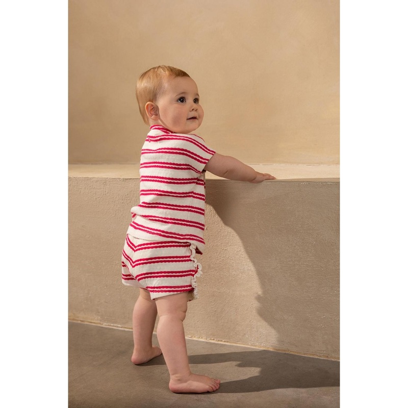 Noppies | Montecito Shorts 1-2m Pink Stripe