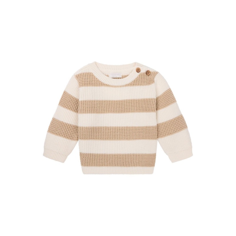 Noppies | Ozona Pullover Sweater 1-2m Sand Stripe